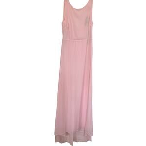 TFNC London Whisper Pink Eliana Sleeveless Bridesmaid Maxi Dress Size 10 NWT